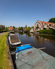 Naklejka premium Canal in Abcoude, Netherlands