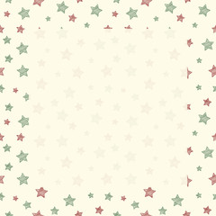 Christmas background with stars. Vector.