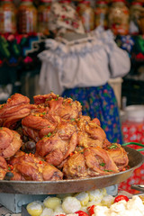 Christmas fair with traditional products, Timisoara, Romania