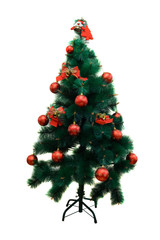 christmas tree isolated on white background