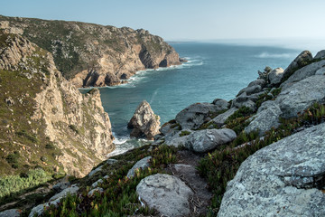 Fototapeta na wymiar Portuguese rocky shore