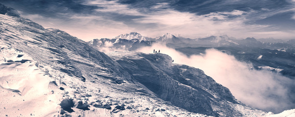 training of climbers on top