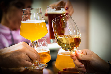 Toast in happy company.