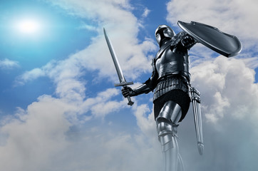 knight in armor with sword