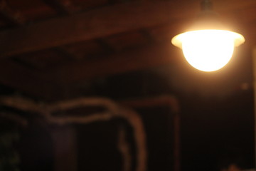 Lamp in the dark