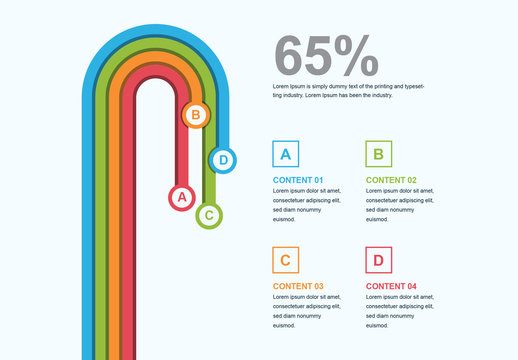 4 Step Infographic Layout