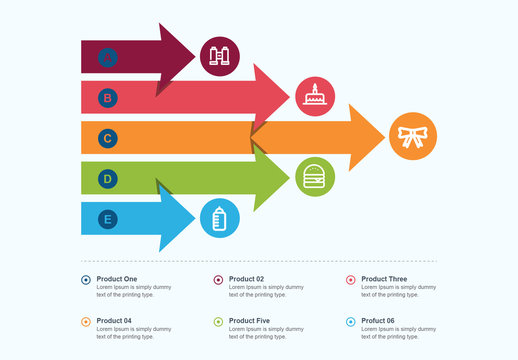 Arrow Infographic Layout