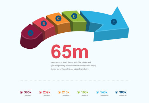 Arrow Infographic Layout