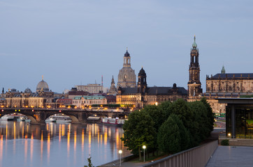 Fototapeta na wymiar Sonnenuntergang in Dresden