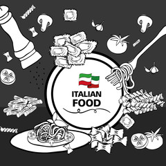 delicious italian food menu