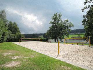 BEACHVOLLEYBALL . SANDPLATZ