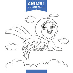 Vector Illustration Of Animal Coloring Page