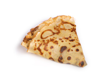 crêpe sur fond blanc,détouré