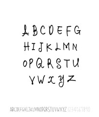 벡터 문자 / 손으로 쓴 글씨체