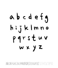 벡터 문자 / 손으로 쓴 글씨체