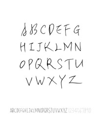 벡터 문자 / 손으로 쓴 글씨체