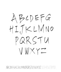 벡터 문자 / 손으로 쓴 글씨체