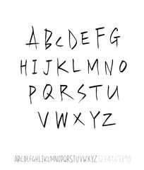 벡터 문자 / 손으로 쓴 글씨체