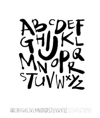 벡터 문자 / 손으로 쓴 글씨체