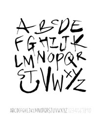 벡터 문자 / 손으로 쓴 글씨체