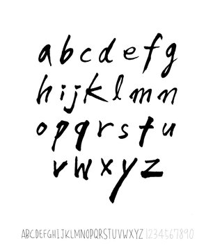 벡터 문자 / 손으로 쓴 글씨체