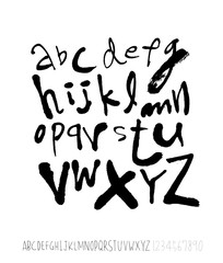 벡터 문자 / 손으로 쓴 글씨체