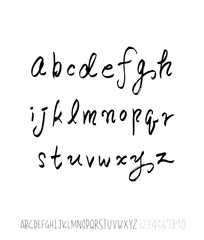 벡터 문자 / 손으로 쓴 글씨체