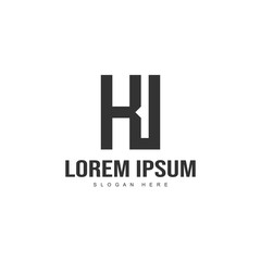 Initial letter logo template. Minimalist letter logo template