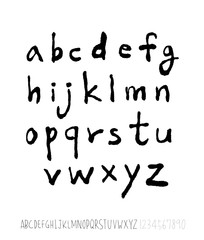 벡터 문자 / 손으로 쓴 글씨체