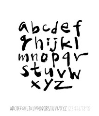 벡터 문자 / 손으로 쓴 글씨체