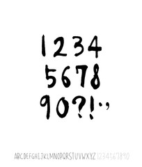 벡터 문자 / 손으로 쓴 글씨체