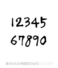 벡터 문자 / 손으로 쓴 글씨체