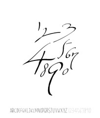 Fototapeta premium 벡터 문자 / 손으로 쓴 글씨체