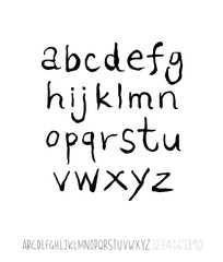 벡터 문자 / 손으로 쓴 글씨체