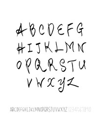 벡터 문자 / 손으로 쓴 글씨체