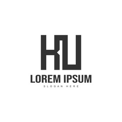 Initial letter logo template. Minimalist letter logo template
