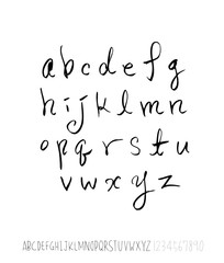 벡터 문자 / 손으로 쓴 글씨체