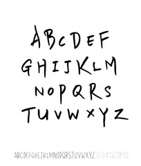 벡터 문자 / 손으로 쓴 글씨체