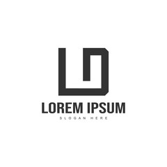 Initial letter logo template. Minimalist letter logo template