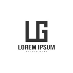 Initial letter logo template. Minimalist letter logo template