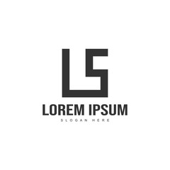 Obraz premium Initial letter logo template. Minimalist letter logo template