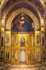 Fototapeta na wymiar The cathedral of Moreale in Sicily
