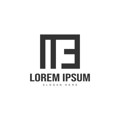 Initial letter logo template. Minimalist letter logo template