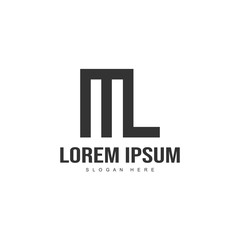 Initial letter logo template. Minimalist letter logo template