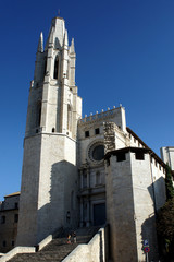 Fototapeta na wymiar Church of St.Felix.Girona.Spain.