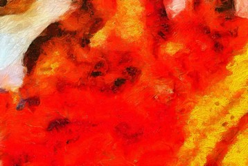 Grunge texture. Brush strokes. Close up oil paint on canvas. Dry brush. Simple textured pattern. Aged effect backdrop. Vintage retro style background. Hand drawn. Color palette.