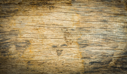 Fototapeta premium wooden texture background / old yellow vintage wall wood on abstract background / Wooden floor stain dirty