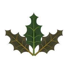 green leaves on white background