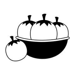 bowl with tomatoes healthy food