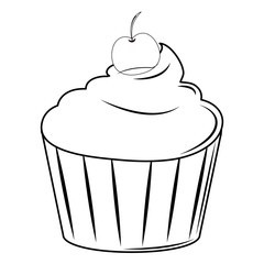 Delicious cupcake dessert